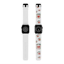 Load image into Gallery viewer, Coffee Mug Love Design Handmade Faux Leather Apple Watch Band 38mm - 40mm iwatch series 7 6 5 4 3 2 1 SE
