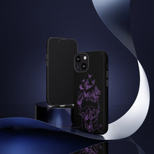 Load image into Gallery viewer, Single Line Purple Butterfly Face Tough Case iPhone Plus Mini Pro Max Samsung Galaxy Plus Ultra Google Pixel
