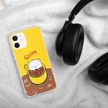 Load image into Gallery viewer, Sleepy Latte Art iPhone Case
