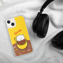 Load image into Gallery viewer, Sleepy Latte Art iPhone Case
